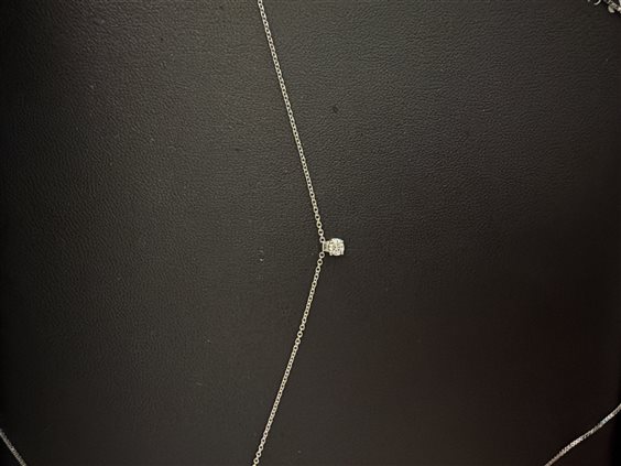 Collar Polello Mujer in Oro blanco Diamante 0.10 Ct E2863CB - E2863CB